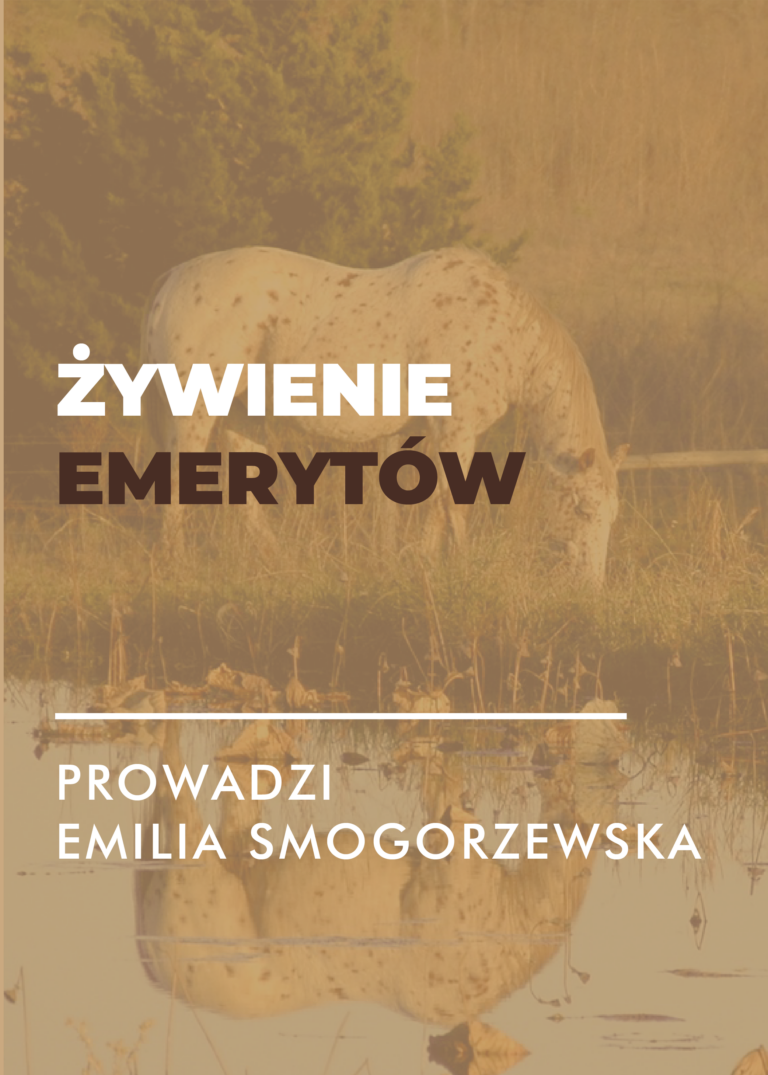 Certyfikowany webinar – żywienie koni "w wieku emerytalnym" (nagranie )