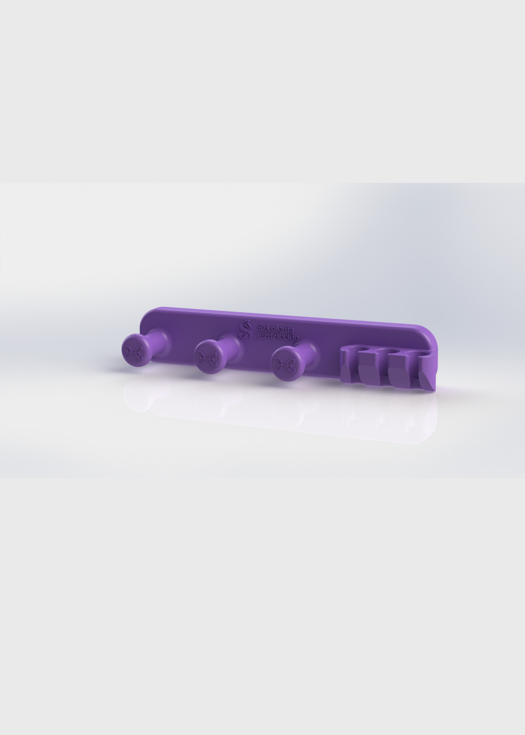 Purple WhipEase 3+3 hook – Magnetyczny wieszak na baty z 3 hakami